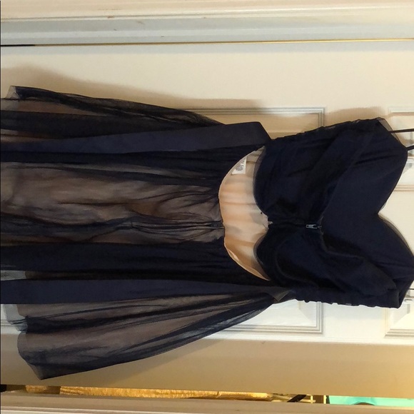 Navy blue Tulle Homecoming/Fancy dress - Picture 3 of 5